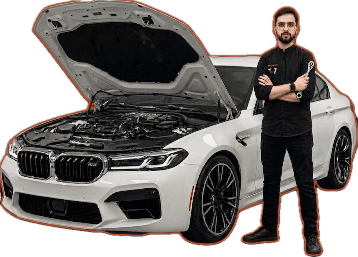 Mechanic Touch technician servicing a vehicle at your location